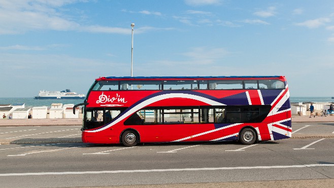 Visite de Calais et du Cap Blanc-Nez en autobus à impériale