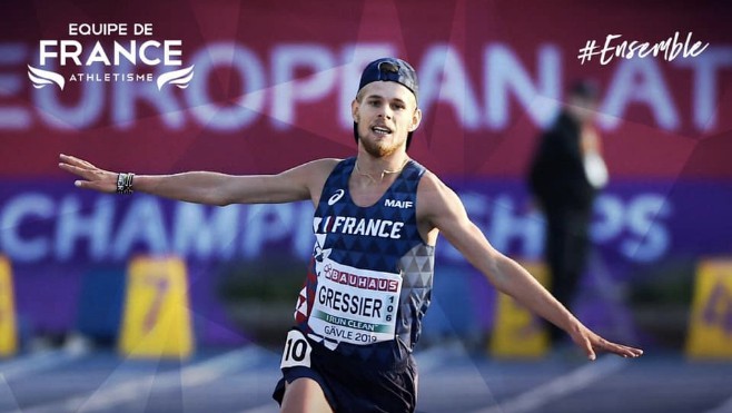 Jimmy Gressier, champion d’Europe Espoirs des moins de 23 ans sur le 10 000 mètres