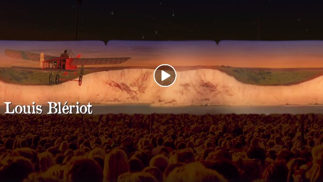 Feu d’artifice XXL et écran géant pour les 110 ans de la traversée de la Manche de Louis Blériot