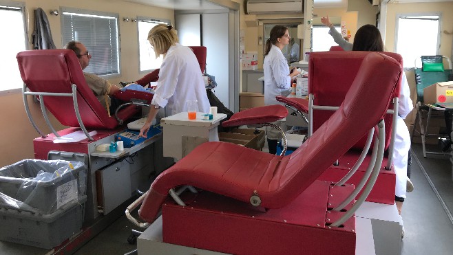 Opération de don du sang hier à Berck-sur-mer