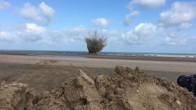 Vidéo : un missile d’artillerie française détruit mercredi à Oye Plage