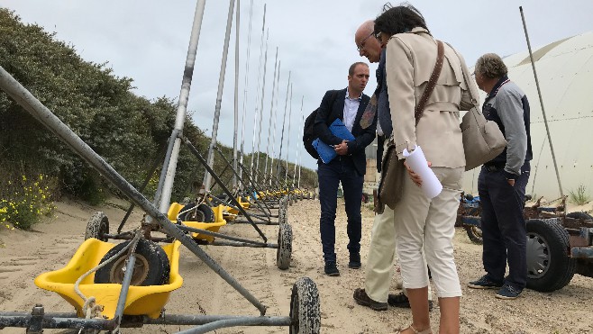 Opération de contrôle à Stella Plage par les services du département du Pas-de-Calais hier matin