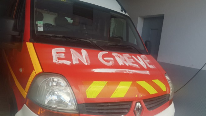A Boulogne sur mer, les pompiers sont en grève !