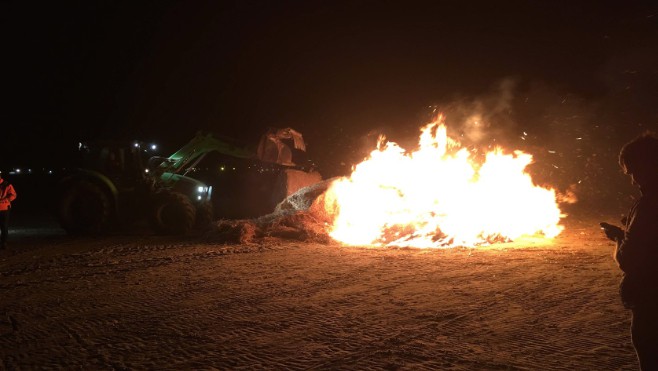 Agriculture : des feux de la colère hier soir sur la Côte d’Opale.