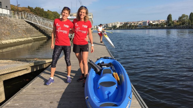 A Equihen-plage, Sophie et Clémentine sont prêtes pour le Raid Amazone.