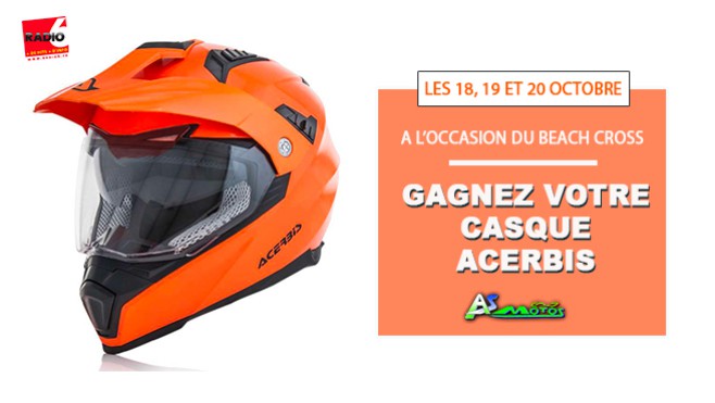 JEU SMS - Gagnez votre casque cross ACERBIS en jouant avec AS MOTO à St Martin Boulogne