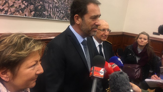 Christophe Castaner reçu en mairie de Calais à l’occasion de la première journée du week-end inaugural du Dragon