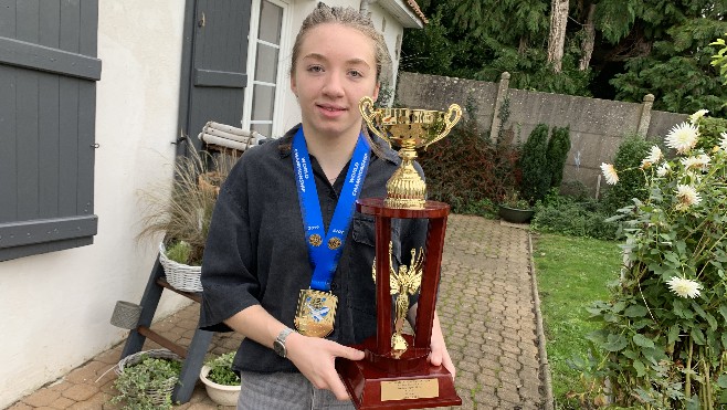Merlimont: Louise Caron, championne du monde de kickboxing
