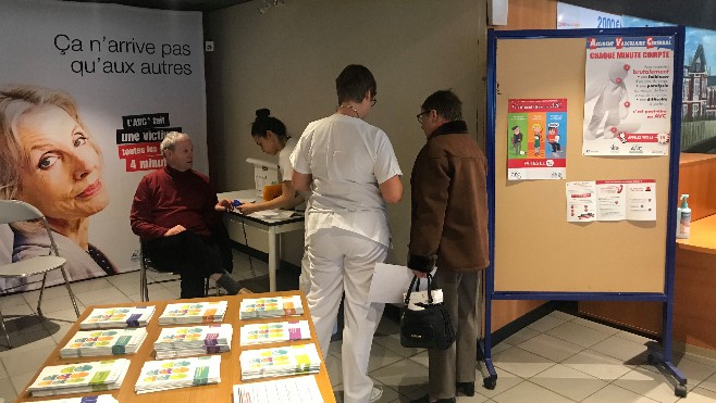 Abbeville : sensibilisation aux risques d'AVC au centre hospitalier hier