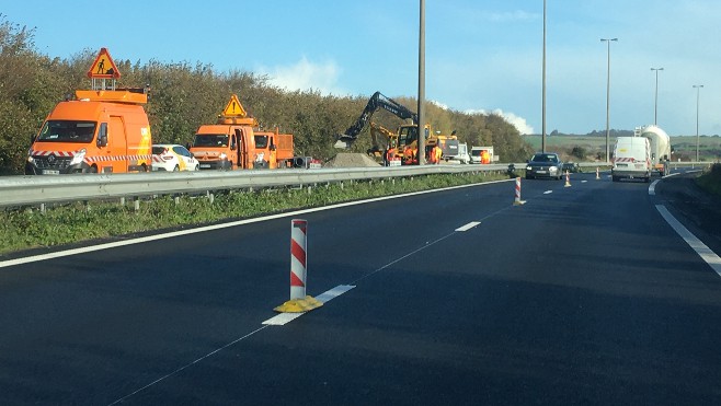 A16 : basculement de chaussée sur 2 km au niveau de Leulinghen-Bernes