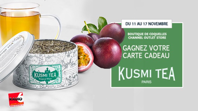 Gagnez votre carte KDO de 60€ avec Kusmi Tea à Coquelles - Channel Outlet Store