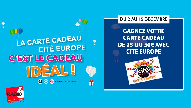 GRAND JEU DE NOEL - Gagnez votre carte cadeau Cité Europe