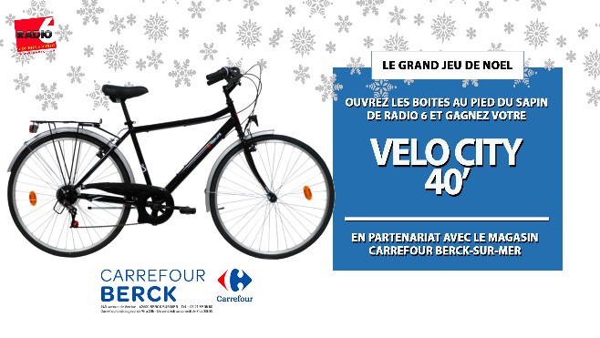 GRAND JEU DE NOEL - Gagnez un vélo City 40 avec Carrefour à Berck Sur Mer