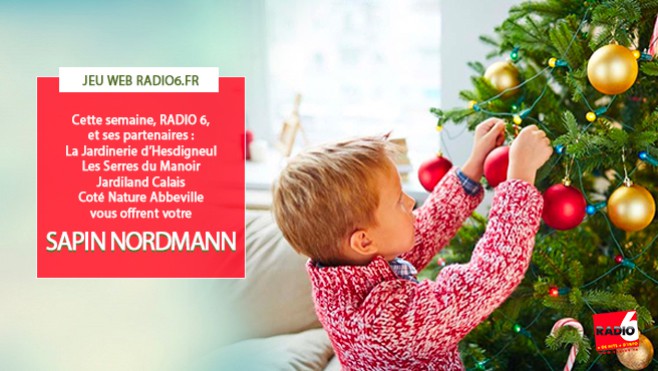 JEU WEB - Gagnez votre sapin Nordmann en jouant avec nos partenaires sur Radio6.fr