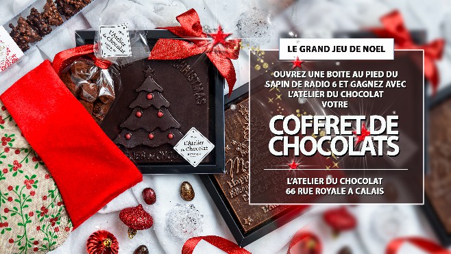 GRAND JEU DE NOEL - Gagnez votre coffret de chocolats avec l'Atelier du Chocolat à Calais