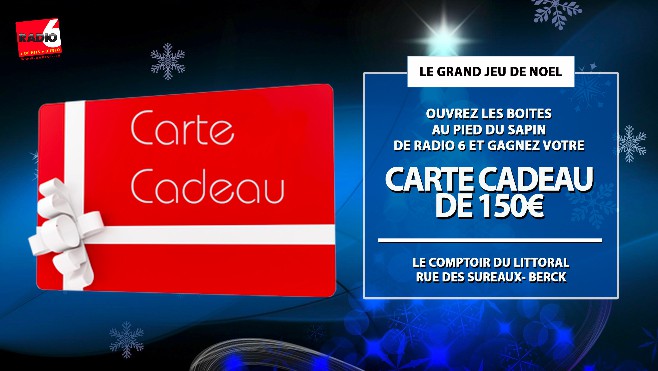GRAND JEU DE NOEL - Le Comptoir du Littoral à Berck vous offre un bon d'achat de 150€