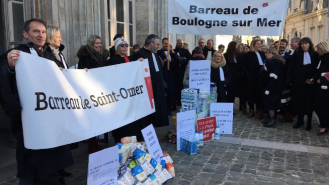 A Boulogne sur mer, les avocats sont en grève toute la semaine !