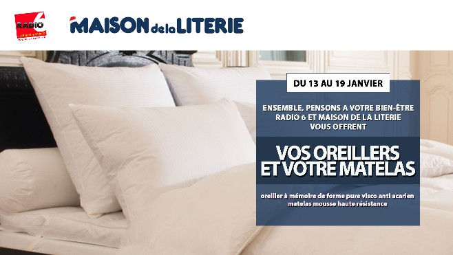 Gagnez votre duo d'oreillers à mémoire de forme et un matelas avec Maison de la Literie