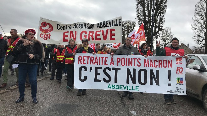 Retraites : à Abbeville, la mobilisation a repris de plus belle