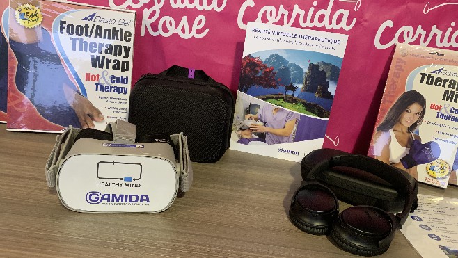 CHAM: grâce à la Corrida Rose, la réalité virtuelle sert de thérapie à l'hopital