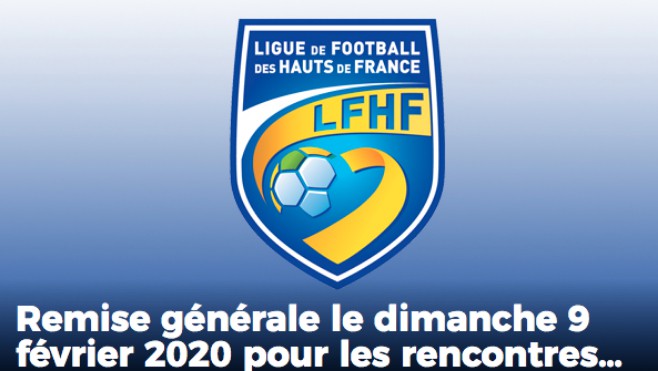 La ligue de football des Hauts-de-France reporte tous les matchs de dimanche