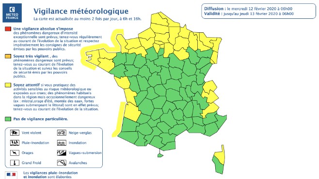 CIARA a quitté la région, les grandes marées se poursuivent.