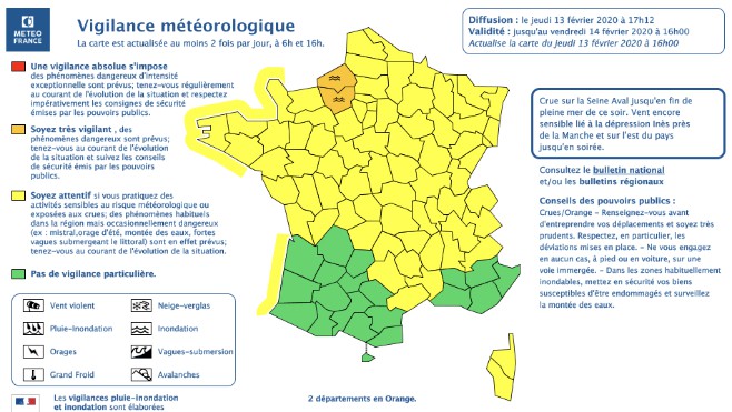 Fin de la vigilance orange vagues-submersion pour le Pas-de-Calais et la Somme, la tempête Dennis arrive ce samedi