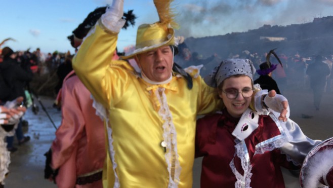 A Equihen-plage, le carnaval a pris fin sur la plage mercredi.