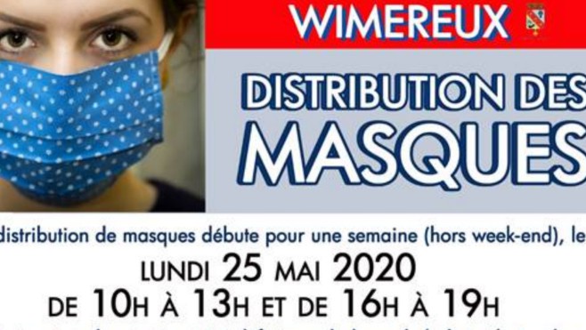 Wimereux : la distribution de masques débutera lundi prochain