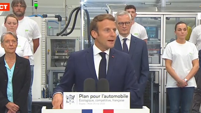 Etaples: Emmanuel Macron annonce 8 milliards d'euros d'aide pour le secteur automobilie