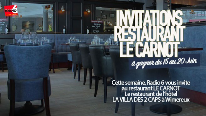 Gagnez votre invitation pour 2 au restaurant LE CARNOT à Wimereux