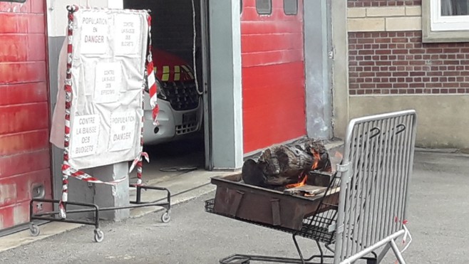 Les sapeurs-pompiers d'Abbeville ont repris leur mouvement de grève