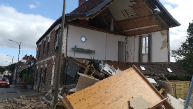 Une maison s'est effondrée près d'Amiens
