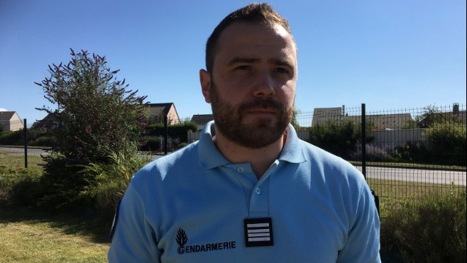 Alexandre Gerland, nouveau commandant de gendarmerie à Calais.