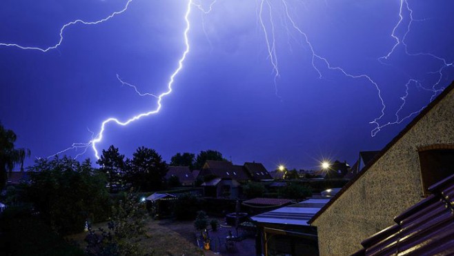 Berck sur mer : un orage s'est déclaré cette nuit et inondé quelques rues.