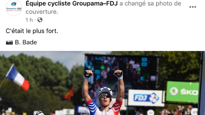 Le picard Arnaud Démare, troisième fois champion de France  !
