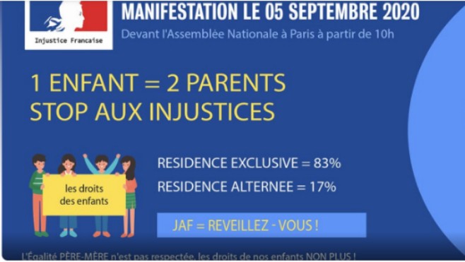 L’association un enfant, deux parents réclame plus de justice pour les papas.