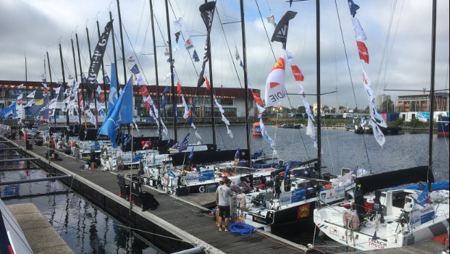 Une trentaine de voiliers pour la Solitaire du Figaro à Dunkerque.