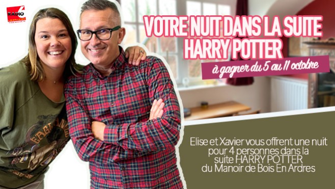 Radio 6 vous invite à passer la nuit dans la suite 9 3/4 Harry Potter du Manoir de Bois En Ardres (pour 4 personnes)