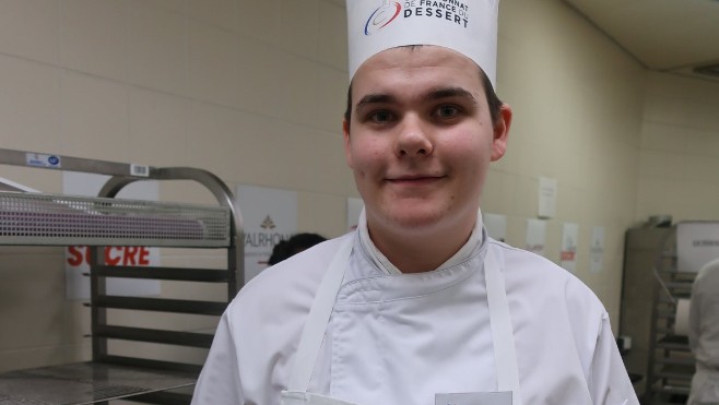 Gauthier Caloin, du lycée hôtelier du Touquet, au Championnat de France du dessert ce mardi