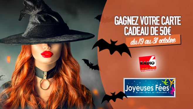 Halloween - Gagnez votre carte cadeau de 50€ avec les magasins Joyeuses Fées.