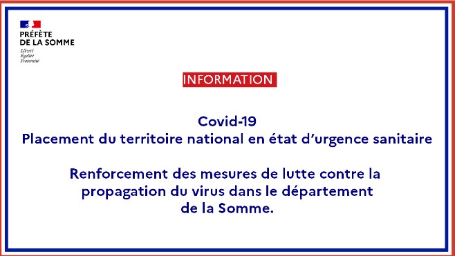 La Somme renforce ses mesures dans le département