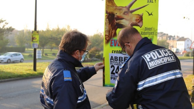 Abbeville: une amende de près de 3000 euros pour de la publicité sauvage 