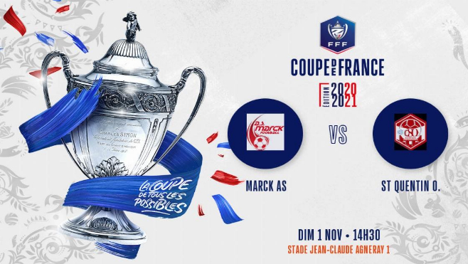 L’AS Marck recevra St-Quentin pour le 6ème tour de la coupe de France de football