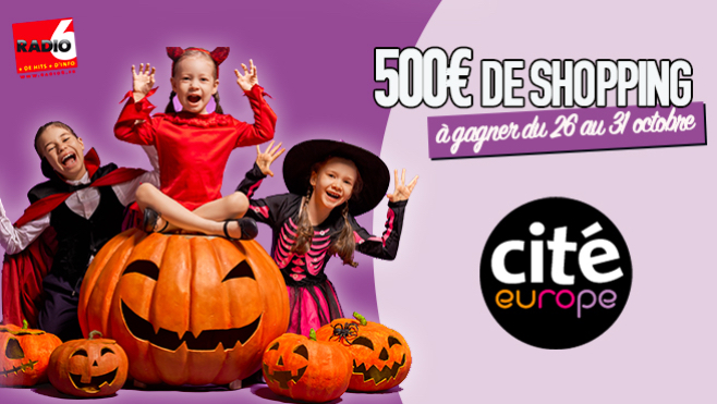 500€ de shopping à gagner cette semaine avec Cité Europe