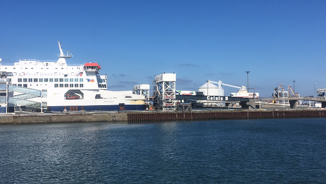Fin de la grève au port de Calais