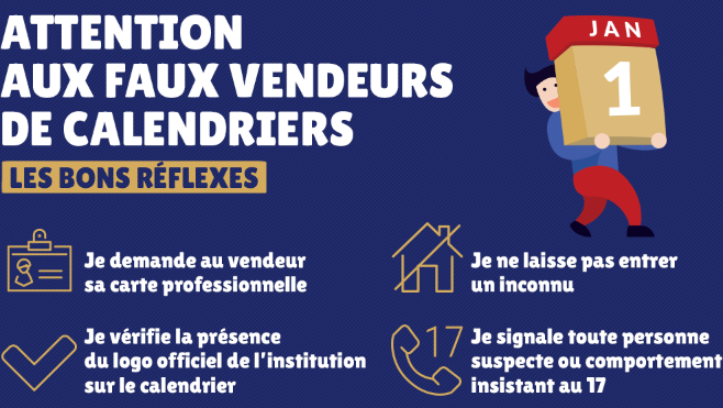 Région d'Audruicq : attention aux faux vendeurs de calendriers