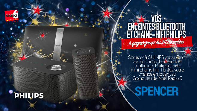 Grand jeu de Noël - Spencer à Guines vous offre : enceintes bluetooth multi-room et chaine hifi Philips