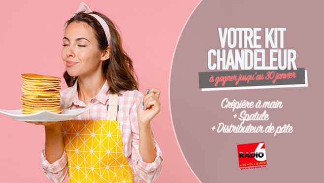 Gagnez votre KIT CHANDELEUR : crêpière à main, spatule et distributeur de pâte.