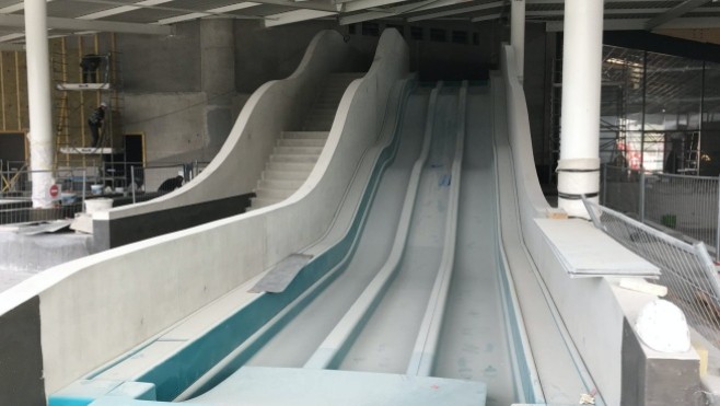 A Desvres, le chantier du centre aquatique Naturéo entre dans les finitions...
